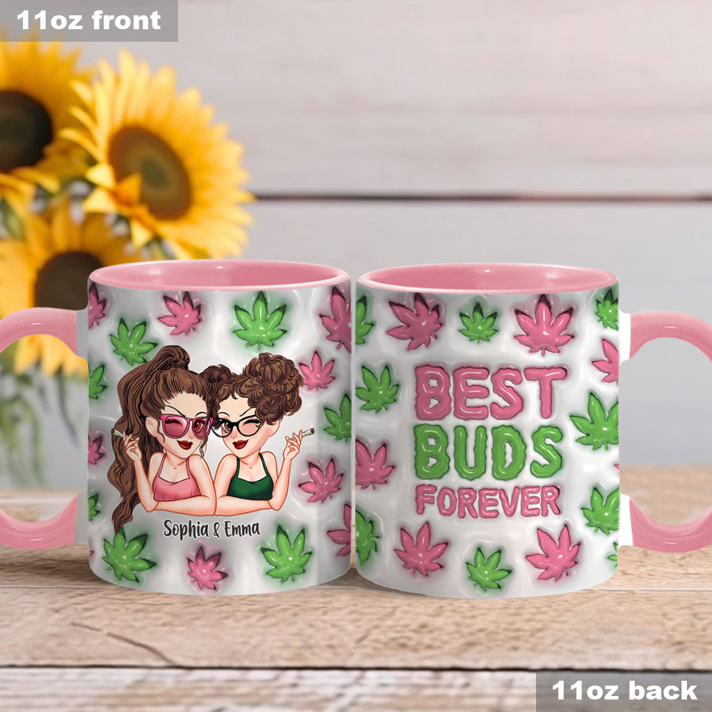 Best Buds Forever - Personalized Weed Accent Mug
