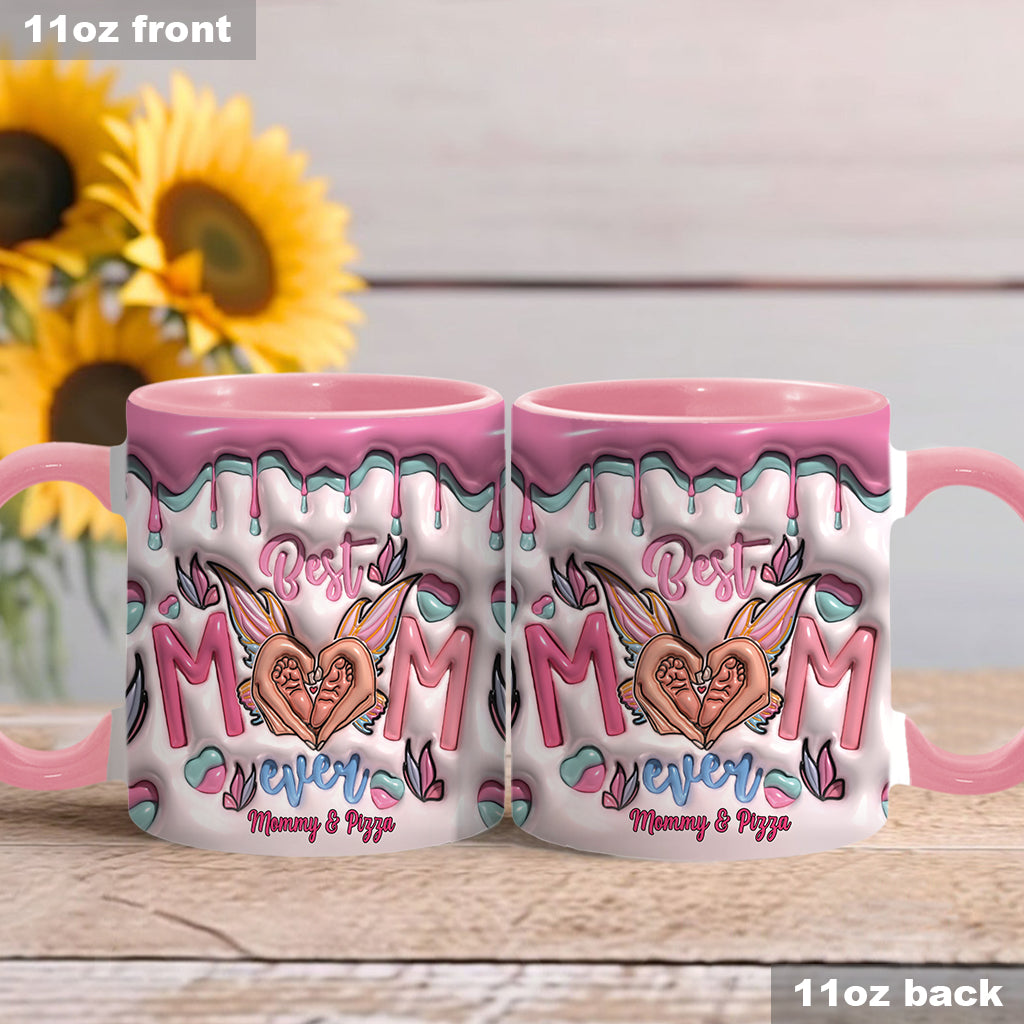 Beste Mama aller Zeiten – Schmetterlingsverwandlung – Personalisierte Tasse mit Muttermotiv