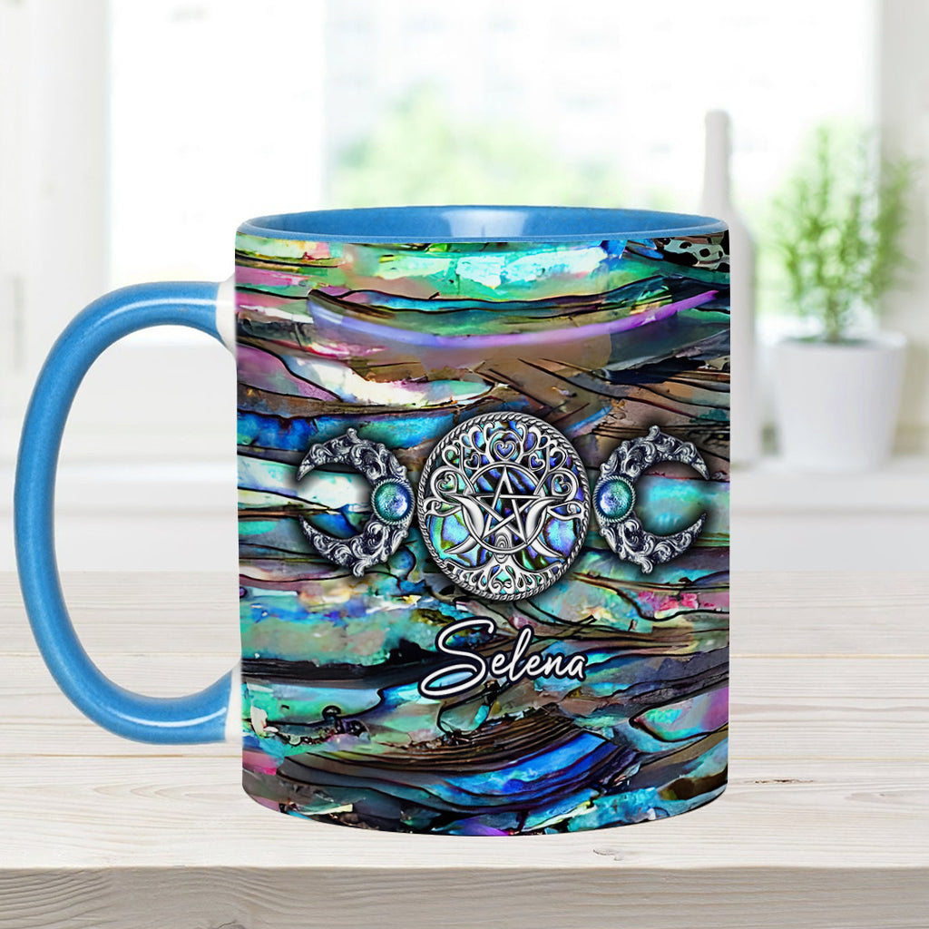 Dreifachmond – Wunderschöne Magie – Personalisierte Tasse mit Hexenmotiv