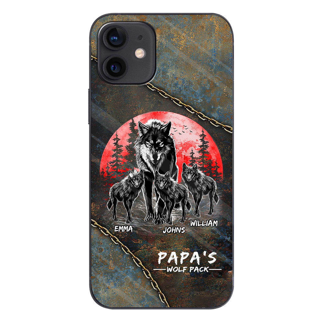 Papa Wolf Pack - Personalized Father Phone Case