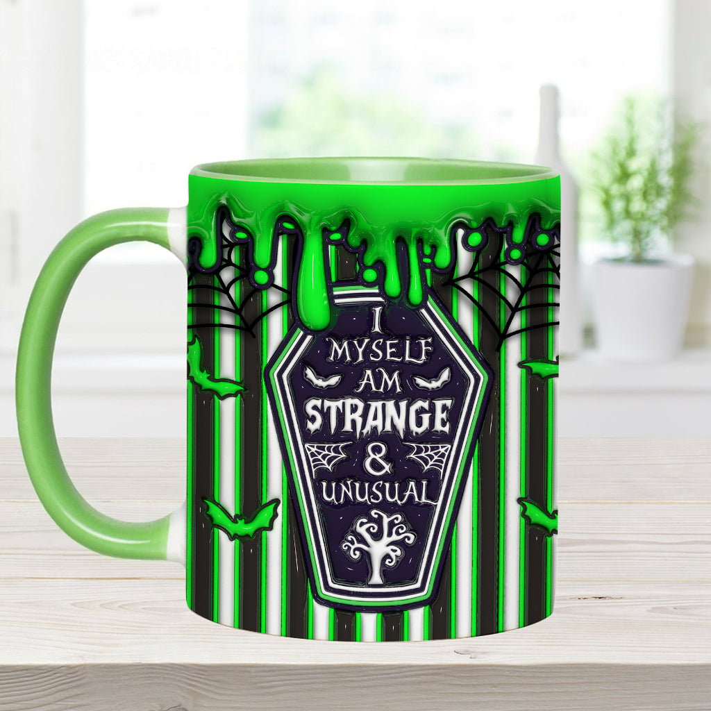 Myself Strange and Unusual - Personalized Witch Accent Mug