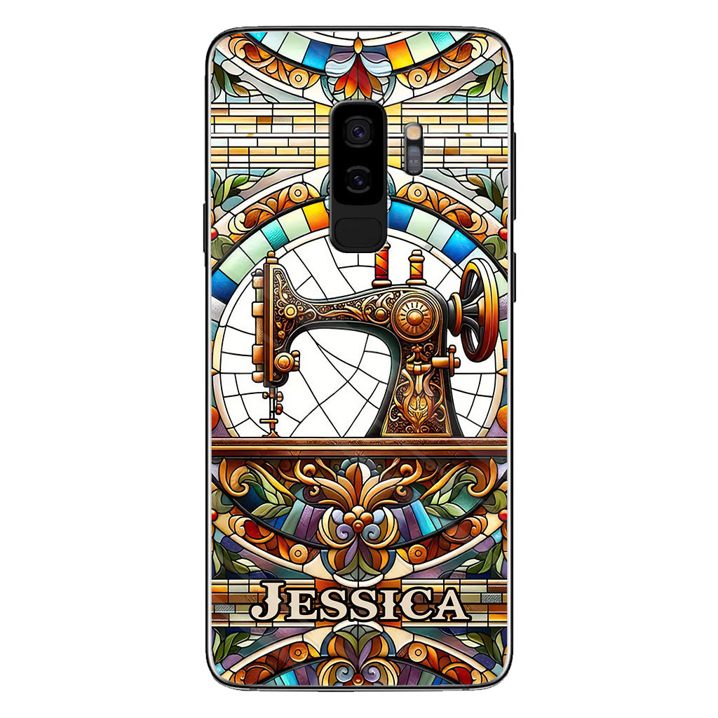 Bunte Nähmaschine – Personalisierte Näh-Handyhülle
