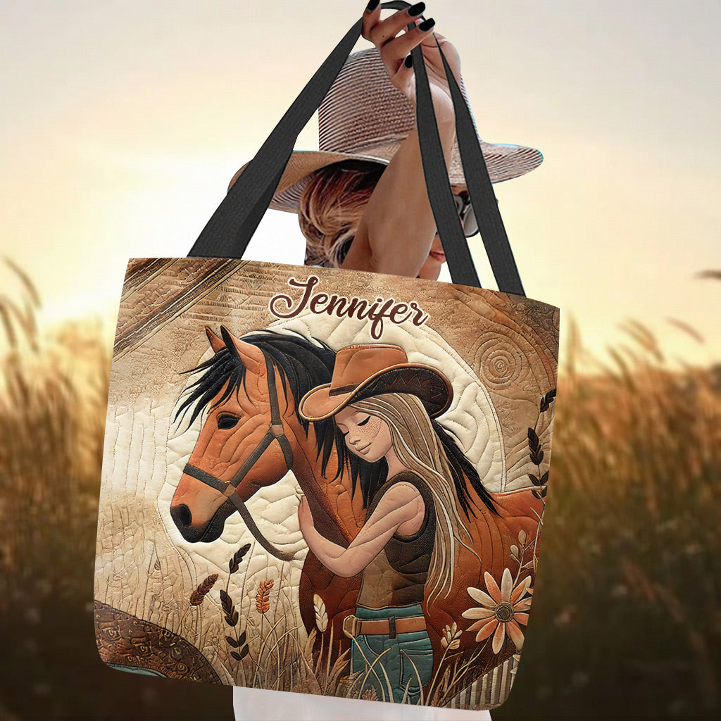 Horse Lovers - Personalized Horse Tote Bag