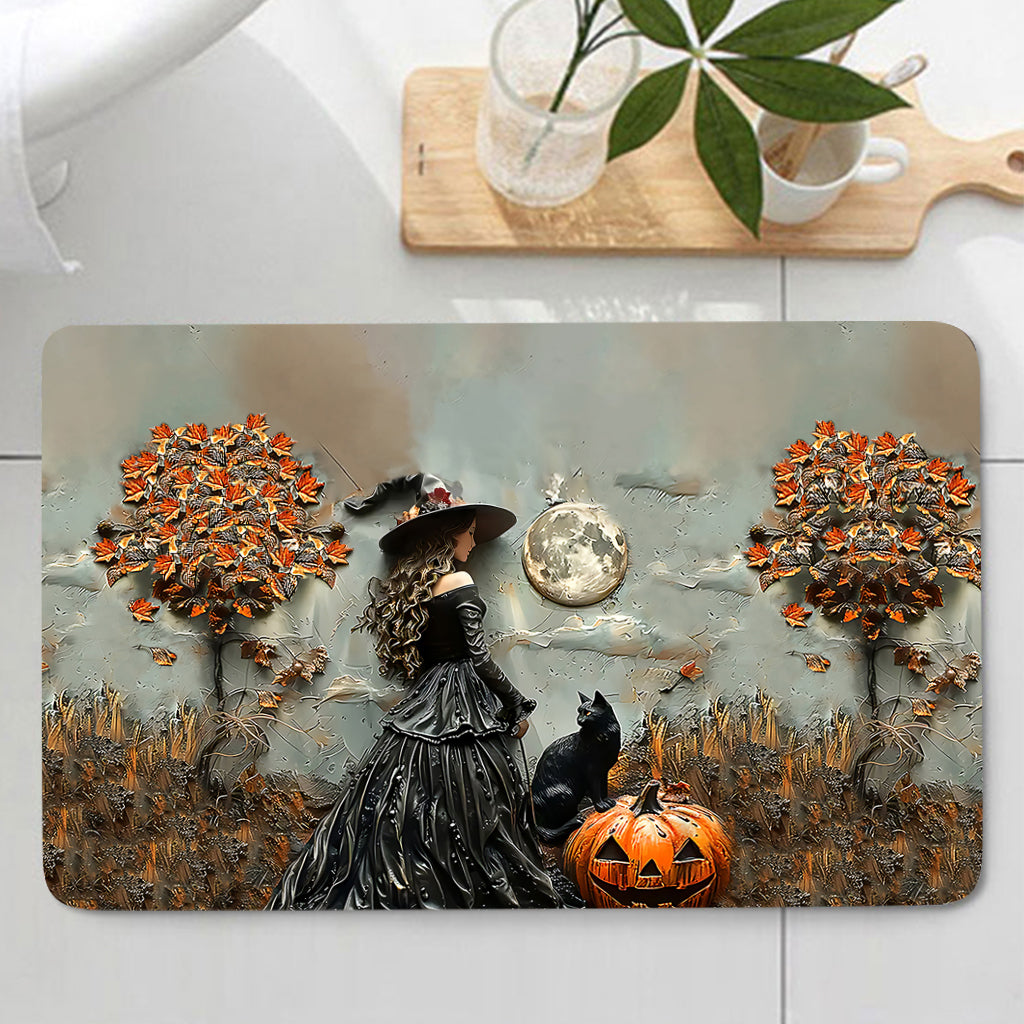 Wunderschönes Hexen-Badezimmer-Set mit Vorhang und Fußmatten