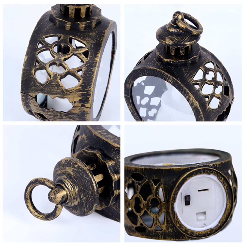 Personalisierte runde Laterne mit Beleuchtung für Haustiere – ideal für Hunde.