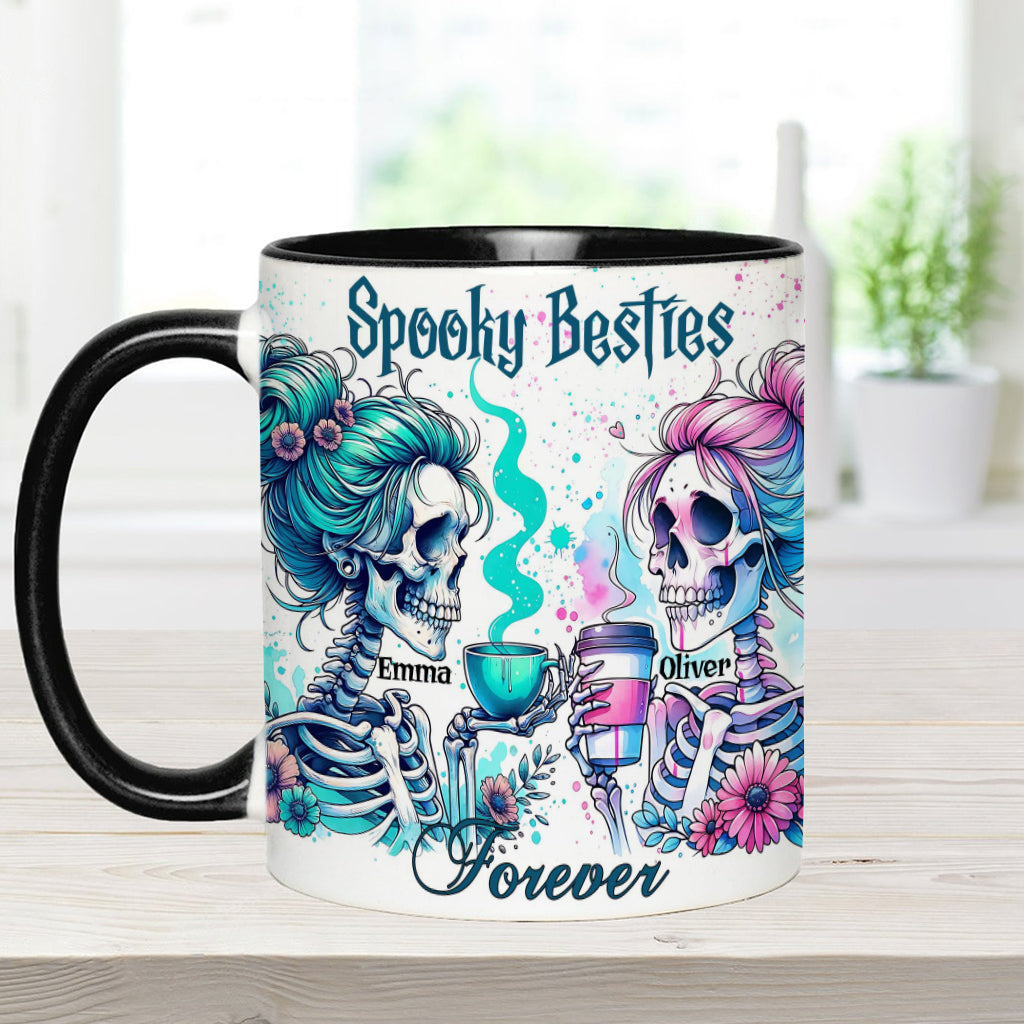 Spooky Besties Forever - Personalized Bestie Accent Mug