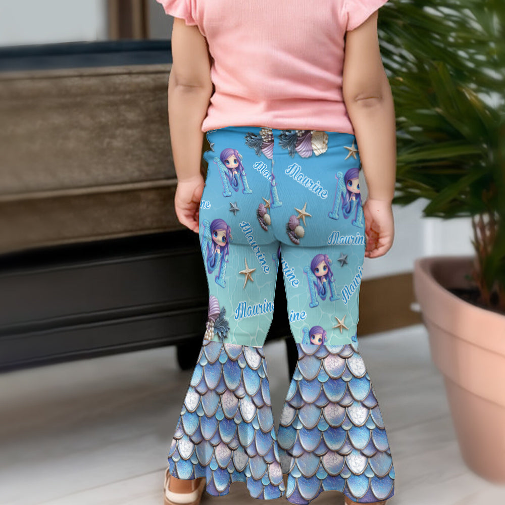 Wunderschöne Meerjungfrau - Personalisierte Leggings für Kinder