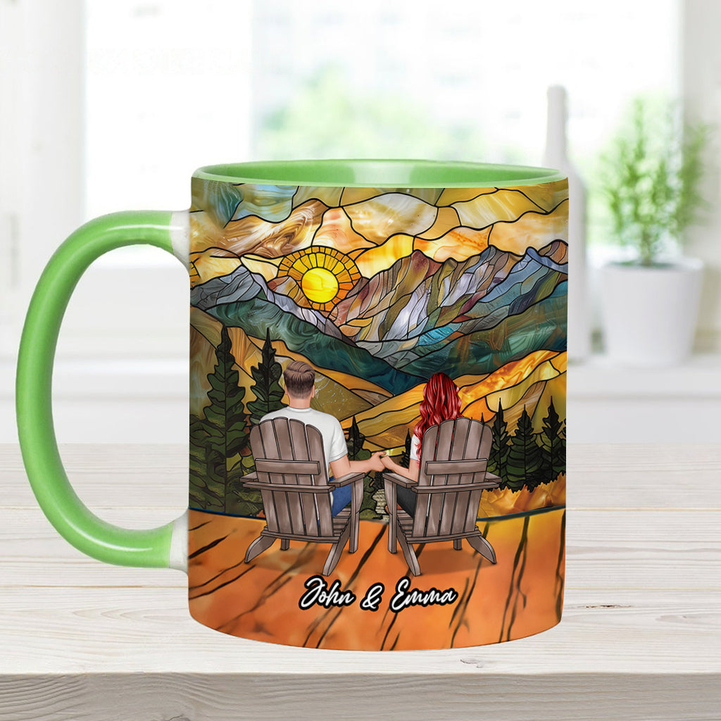 „Du und ich, wir schaffen das“ – personalisierte Tasse für Paare