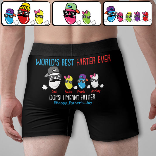 Der beste Furzkünstler der Welt – personalisierte Boxershorts für Väter