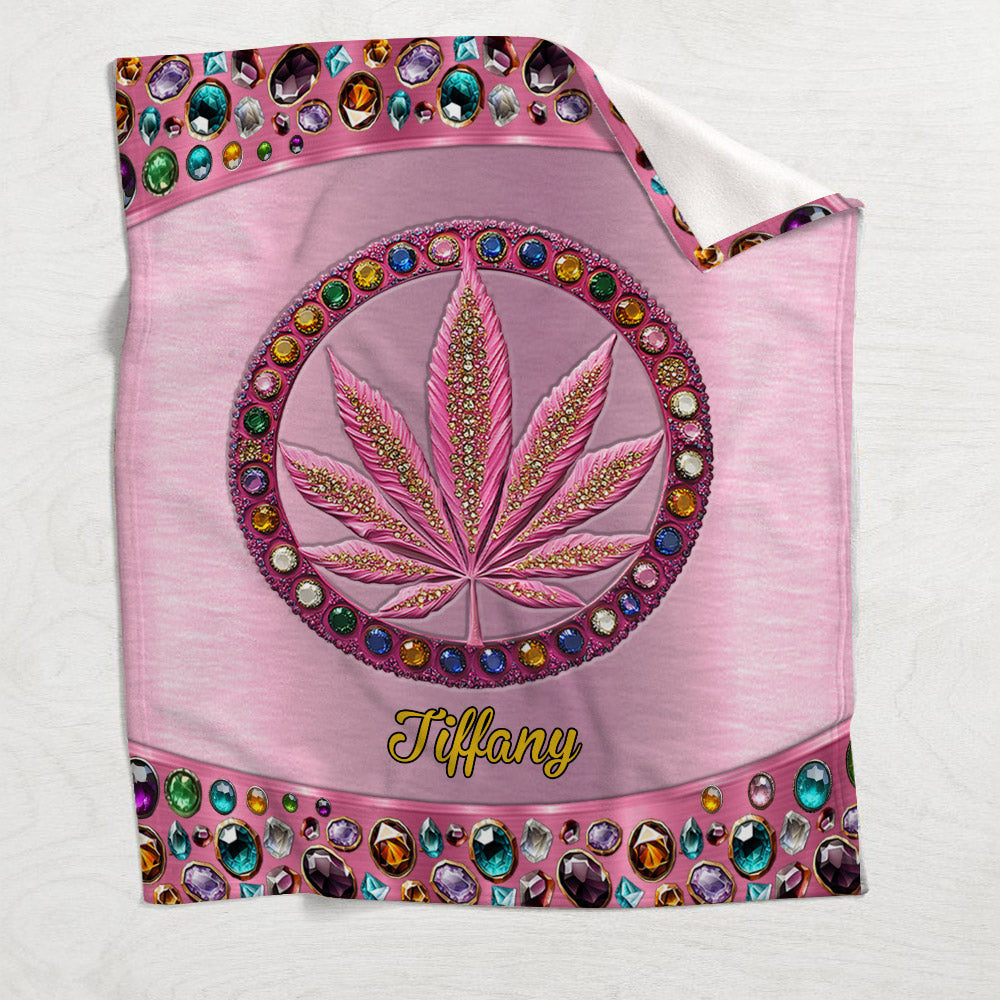 Stoner Chick - Personalized Weed Blanket