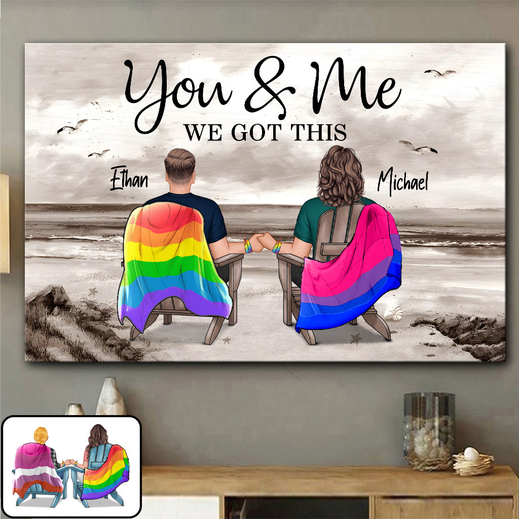 Wir schaffen das – Personalisierte Leinwand und Poster zur Unterstützung der LGBTQ+-Community