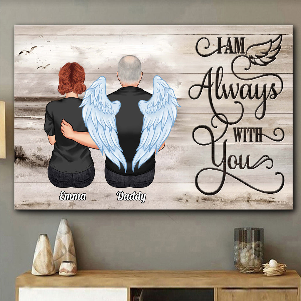 Ich bin immer bei dir – Personalisierte Gedenkleinwand und Poster