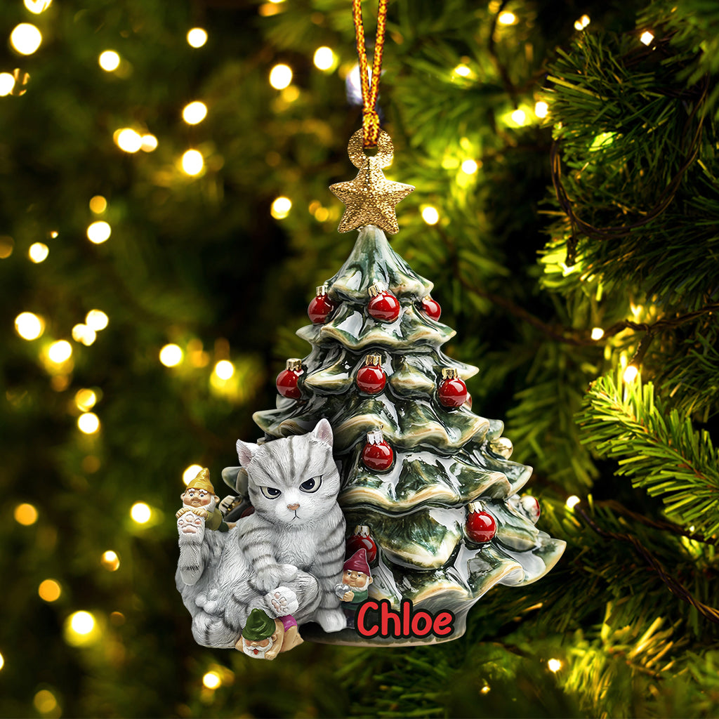 Naughty Cat - Personalized Cat Ornament