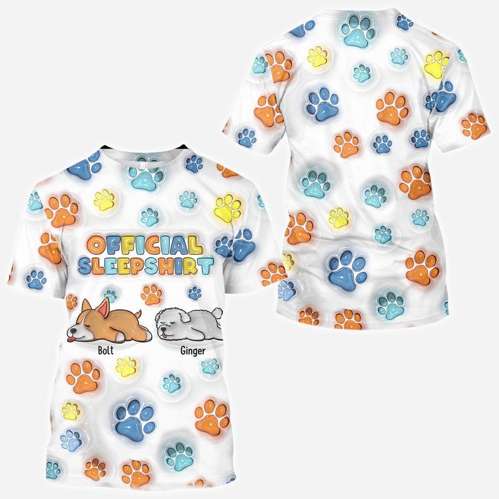 Offizielles Schlafshirt – Personalisiertes Shirt mit Hundemotiv