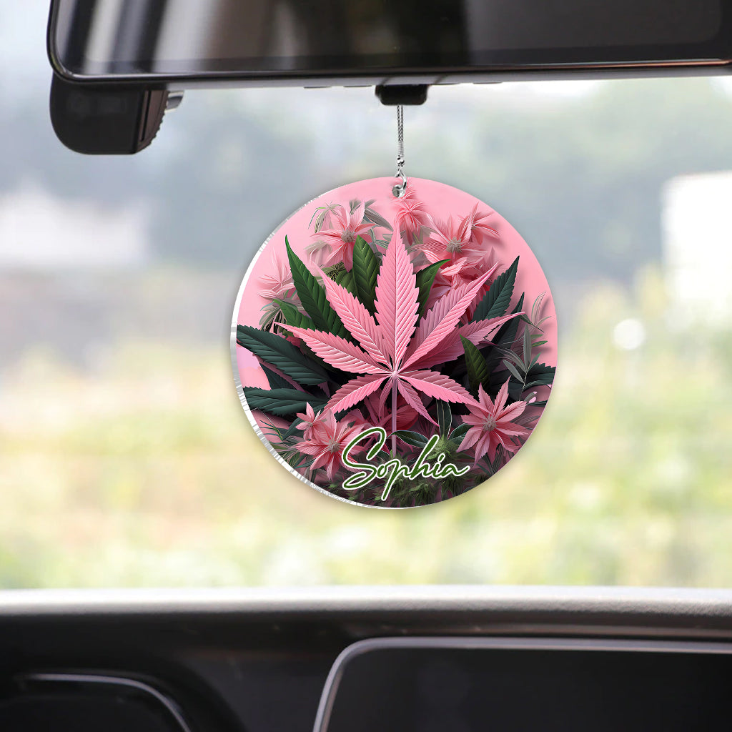 Pink In My Area - Personalized Weed Car Ornament