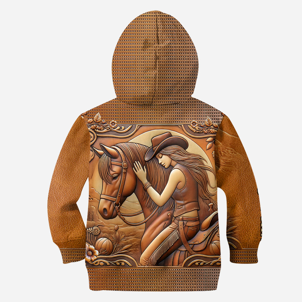 Ein Mädchen und ihr Pferd – Personalisierter Pferde-Hoodie und Leggings
