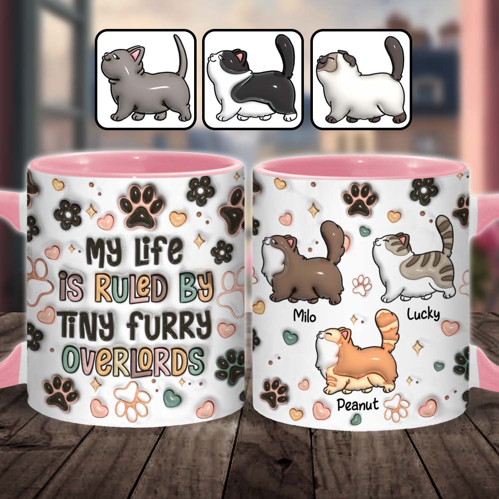 Winzige pelzige Herrscher – Personalisierte Tasse mit Katzenmotiv