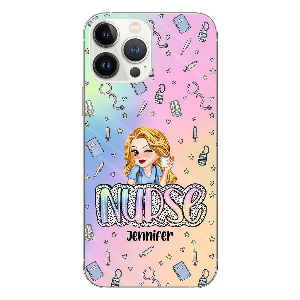 Nurse Life - Personalized Nurse Clear Phone Case