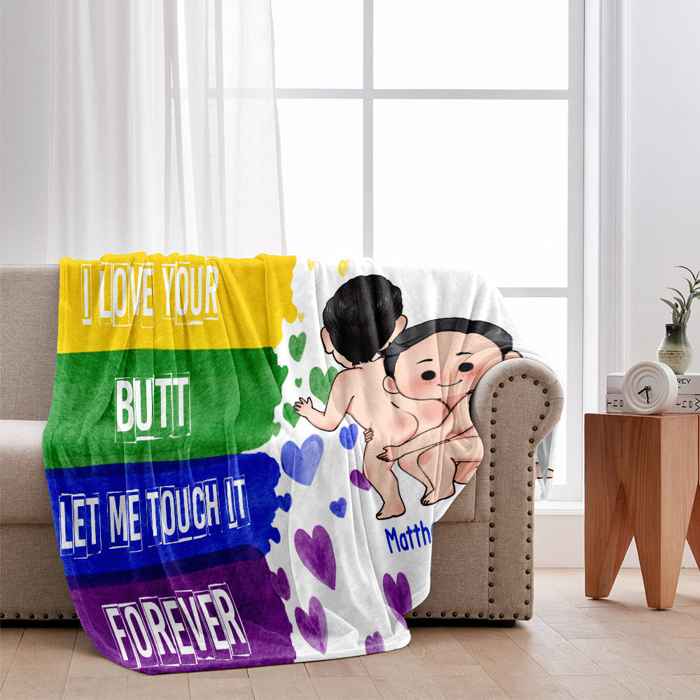 Ich mag deinen Po – Personalisierte LGBT-Unterstützungsdecke