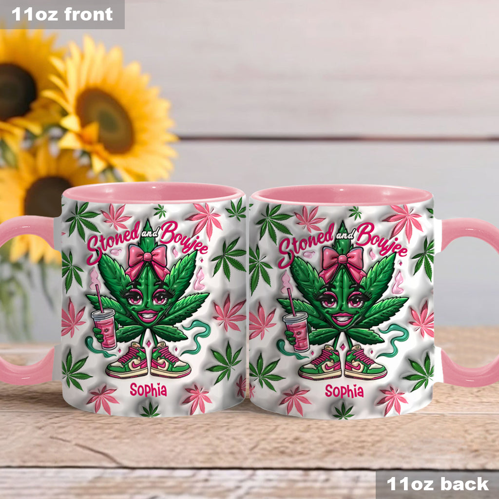 Stoned And Boujee - Personalized Weed Accent Mug