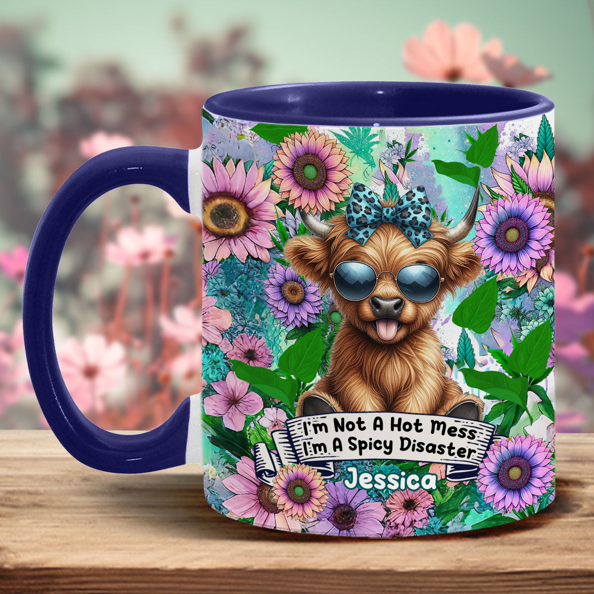 I'm Not A Hot Mess - Personalized Accent Mug