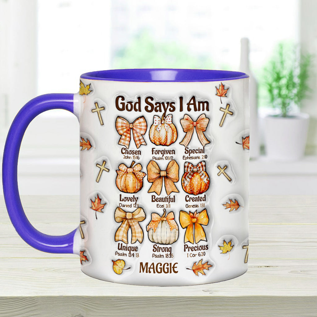 Gott sagt, ich bin es – Personalisierte Tasse mit christlichem Akzent