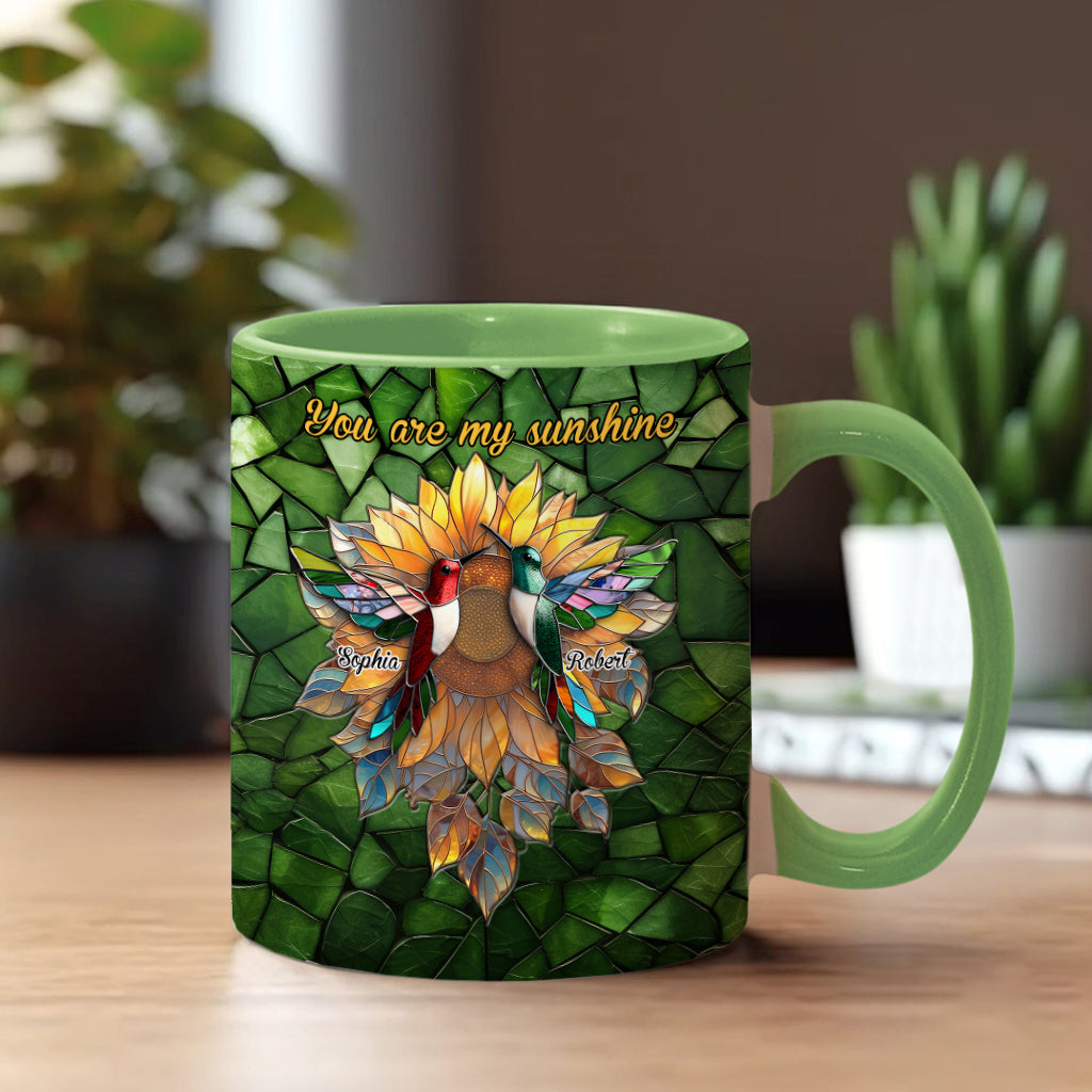 Du bist mein Sonnenschein – Personalisierte Tasse für Paare