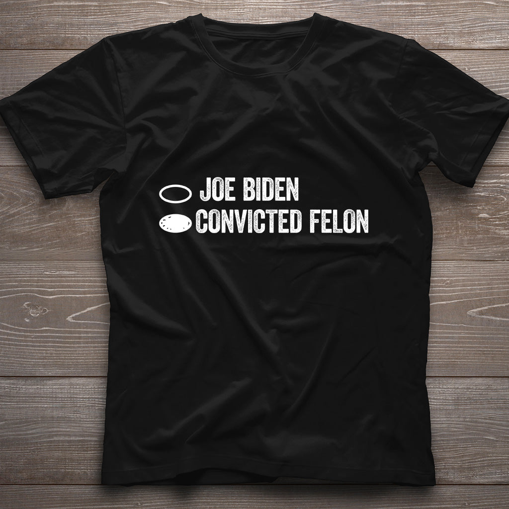 Lustiges politisches T-Shirt, Joe Biden verurteilter Feigling-Witz-Shirt, humorvolles Wahl-T-Shirt, politisches Satire-T-Shirt, lustiges Wahl-T-Shirt