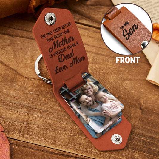 Für meinen Sohn – Personalisierter Schlüsselanhänger mit Fotoalbum für meinen Sohn