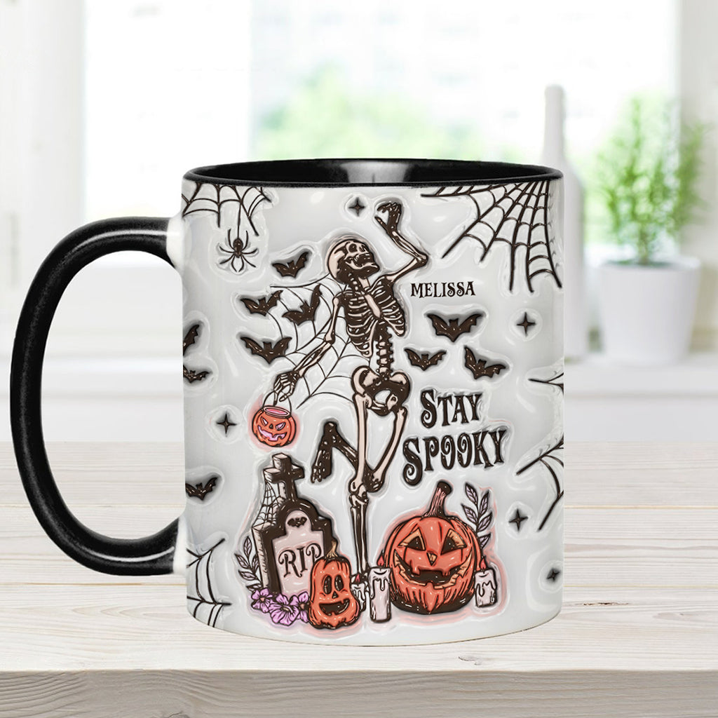 Stay Spooky - Personalized Skull Accent Mug