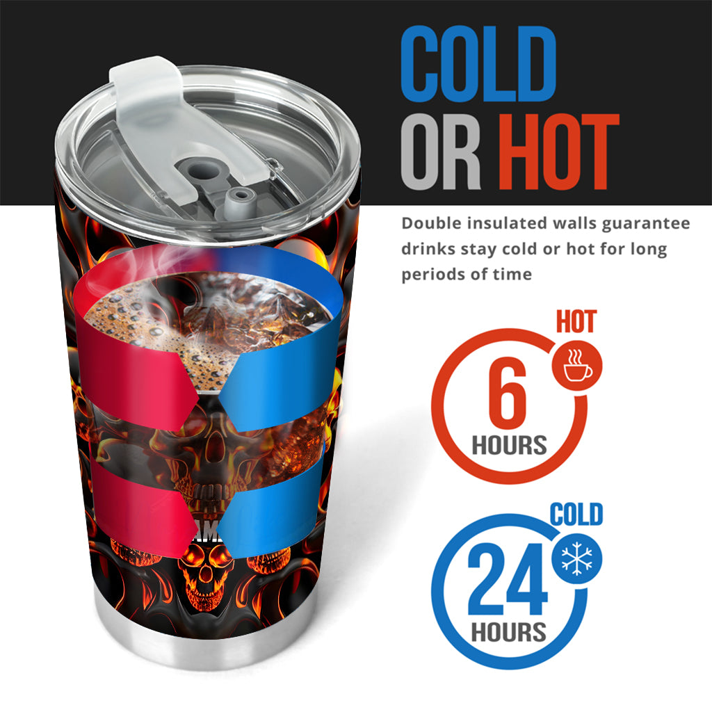 Berühr meinen Kaffee und ich trinke aus deinem Schädel – personalisierter Totenkopf-Becher