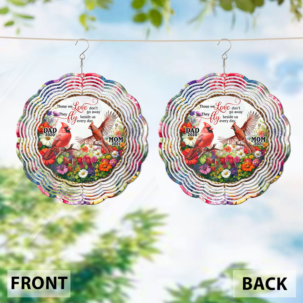 Diejenigen, die wir lieben, gehen nicht fort – personalisiertes Gedenk-Windspiel