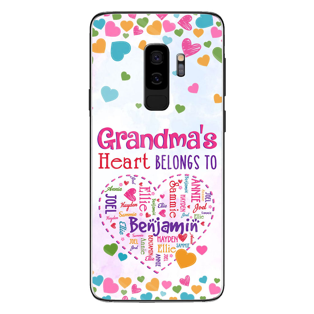Grandma's Heart - Personalized Grandma Phone Case