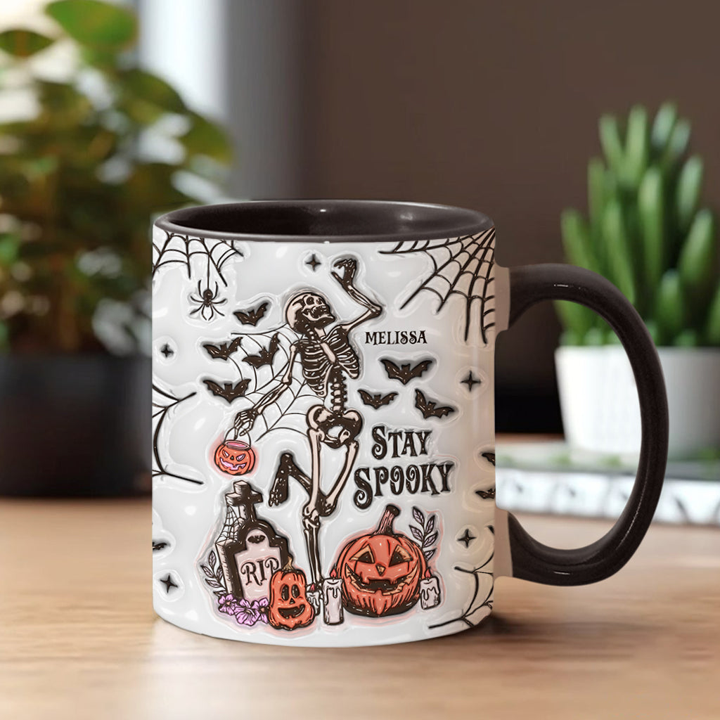 Stay Spooky - Personalized Skull Accent Mug