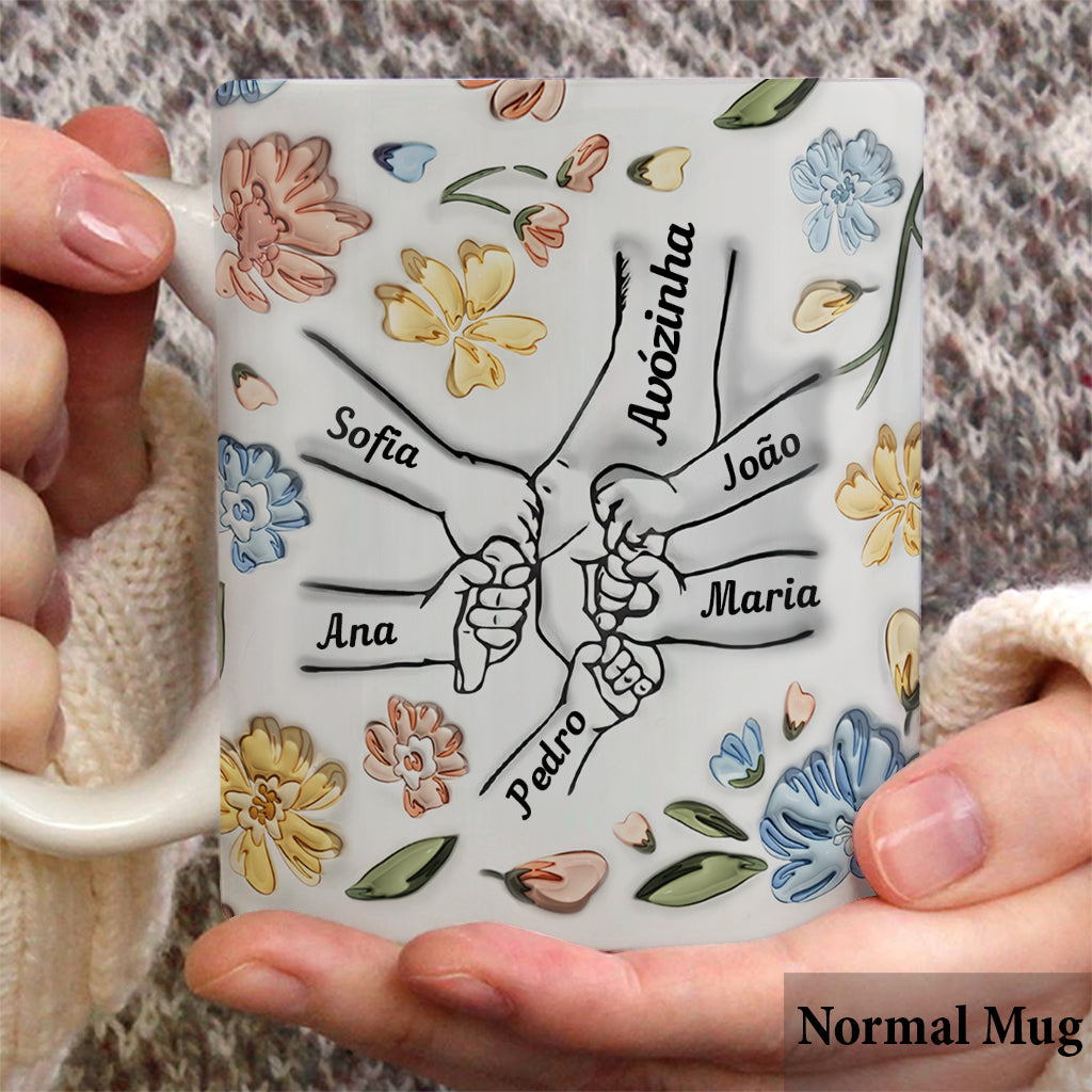 Avó Floral - Personalized Grandma Mug