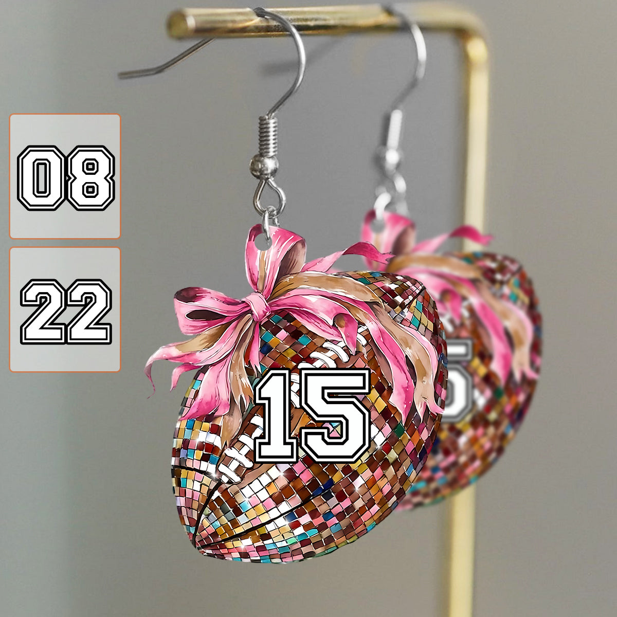 Football Mama – Personalisierte Fußball-Ohrringe