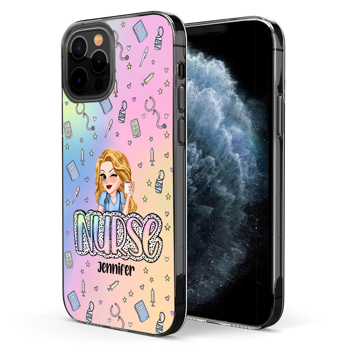 Nurse Life - Personalized Nurse Clear Phone Case