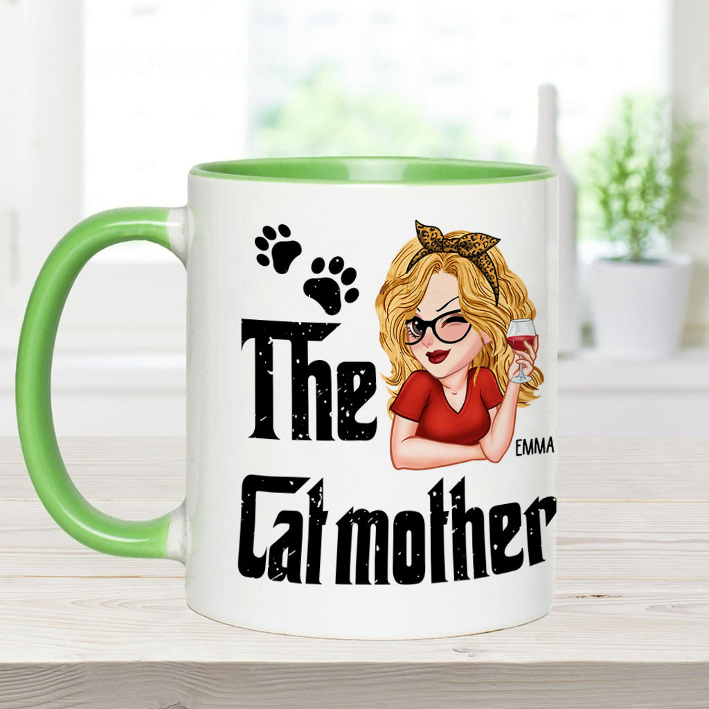Die Katzen-/Hundemama – Personalisierte Tasse mit Muttermotiv