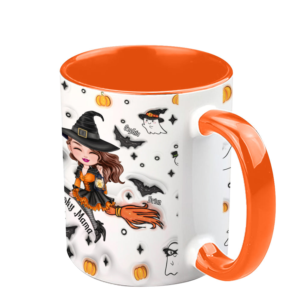 Gruselige Mama - Personalisierte Tasse mit Muttermotiv