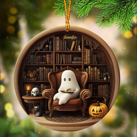 Gruseliges Geisterbuch – Personalisierter Buchanhänger