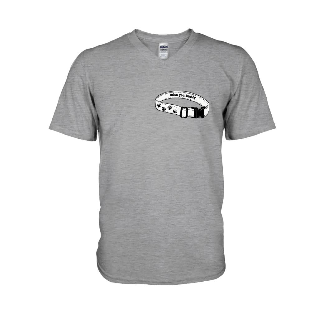 Ich vermisse dich Halsband – Personalisiertes Hunde-T-Shirt und Hoodie
