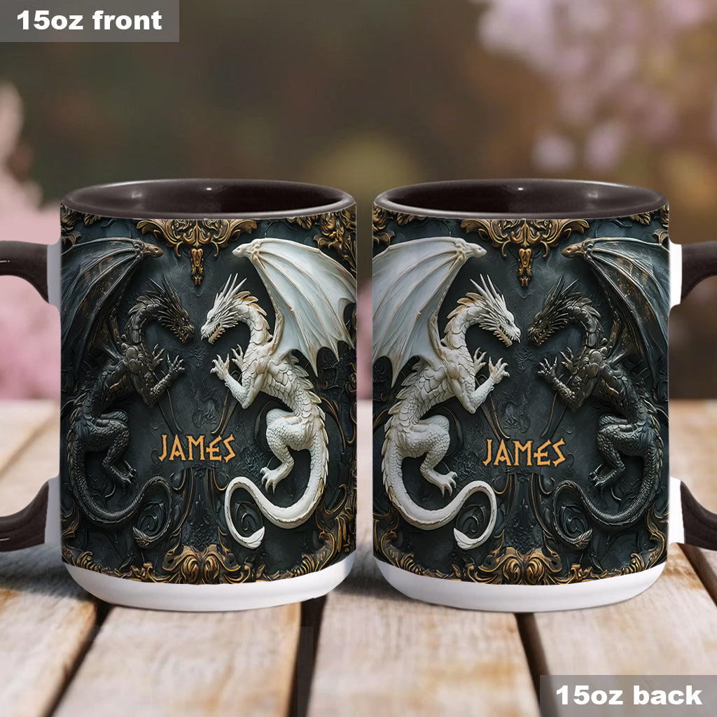 Personalisierte Tasse mit Drachenmotiv