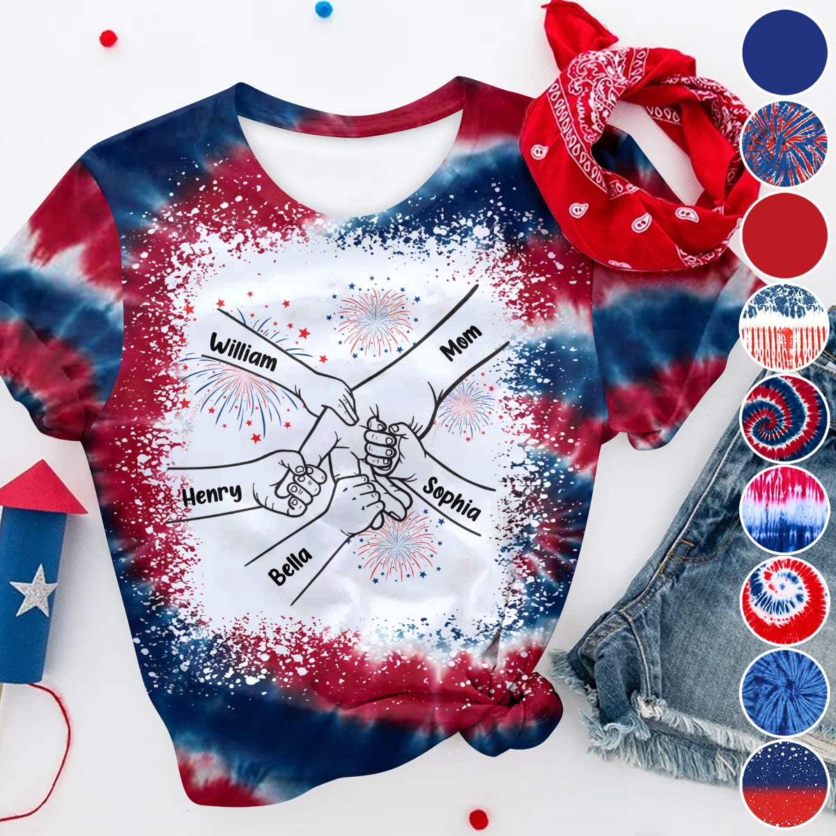 Omas Leben 4. Juli - Personalisiertes Oma-Shirt