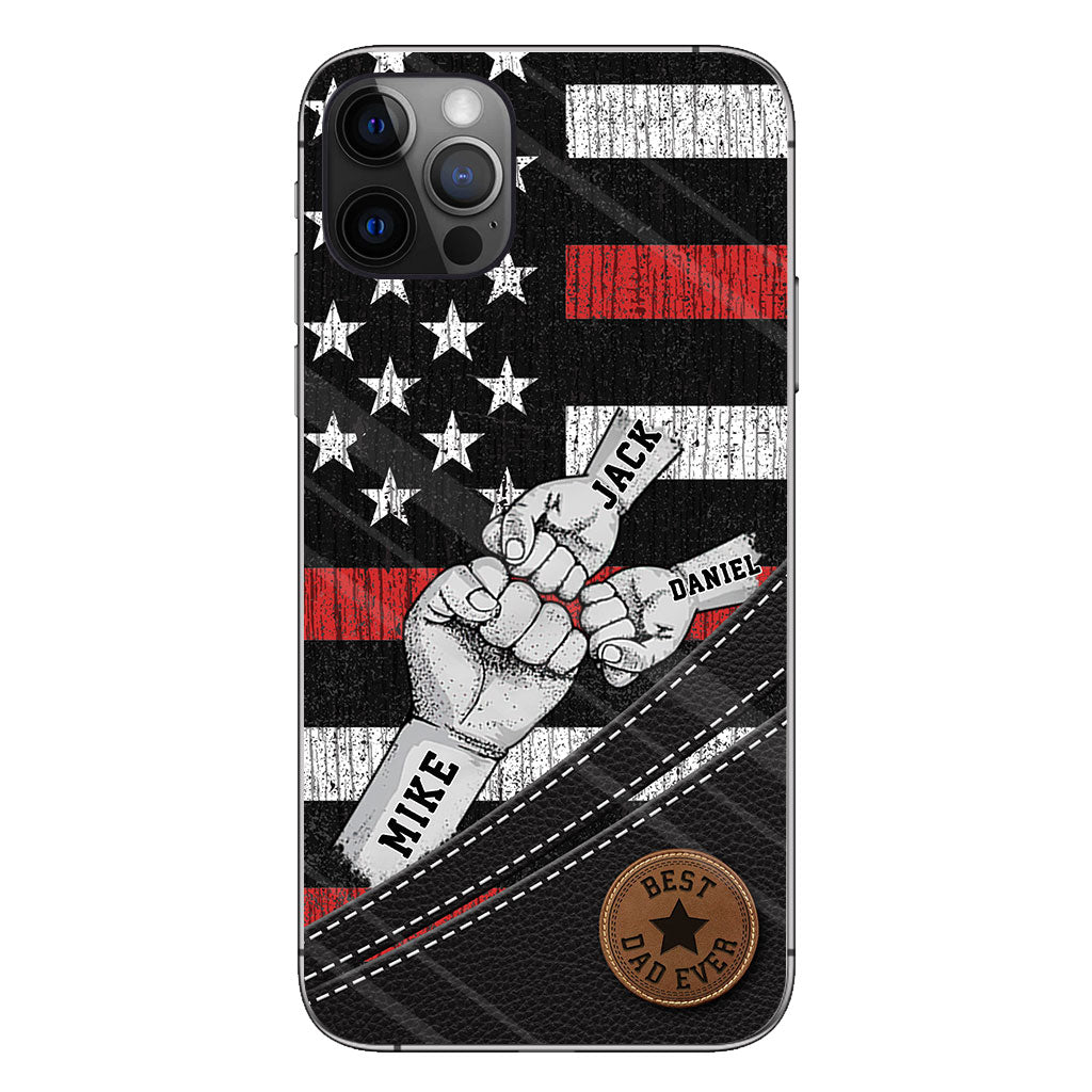 Wolfsrudel – Personalisierte Handyhülle für Väter