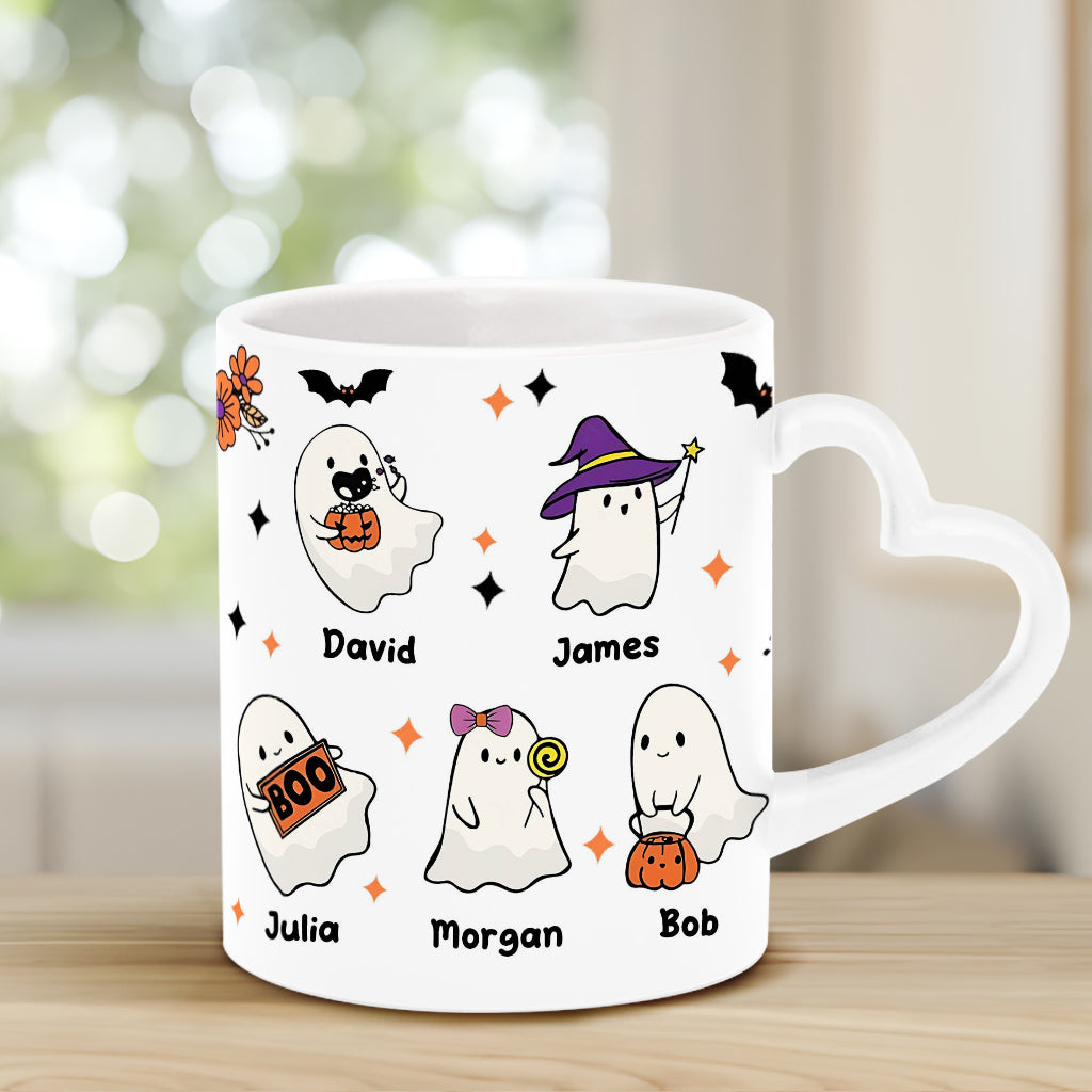 Nana's Boo Crew – Personalisierte Tasse mit Herzgriff für Oma