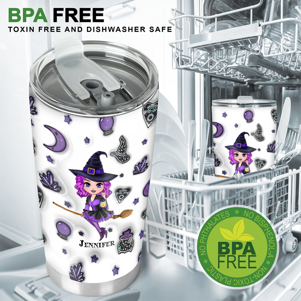 In einer Welt voller Prinzessinnen sei eine Hexe – personalisierter Hexenbecher