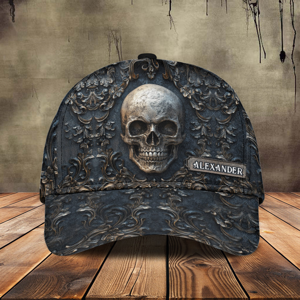 Vintage Skull - Personalized Skull Classic Cap