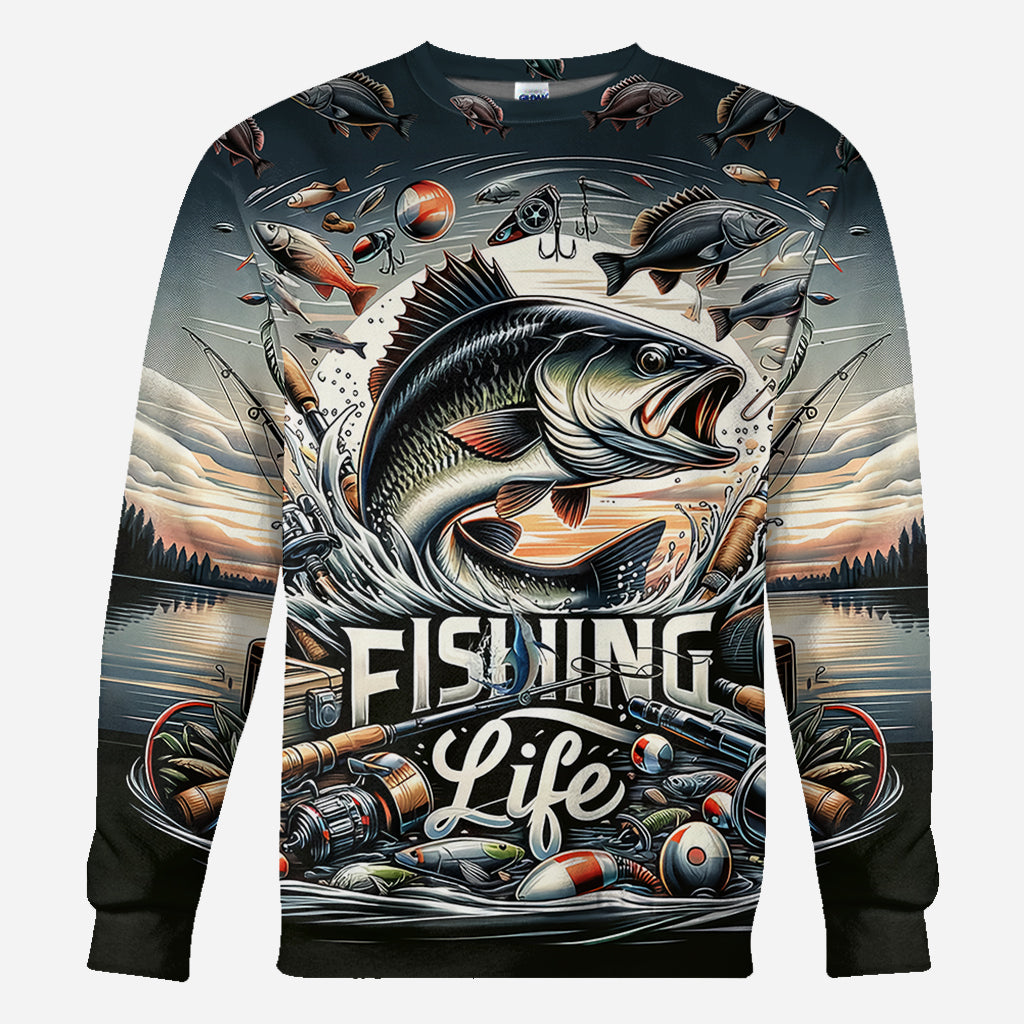 Fishing Life - Fishing All Over Shirt