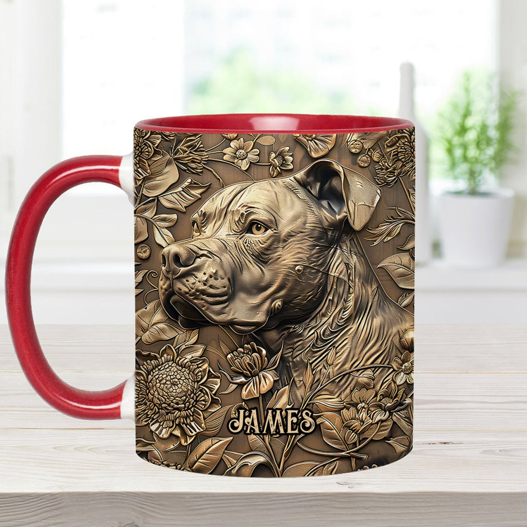 Cool Pitbull - Personalized Dog Accent Mug