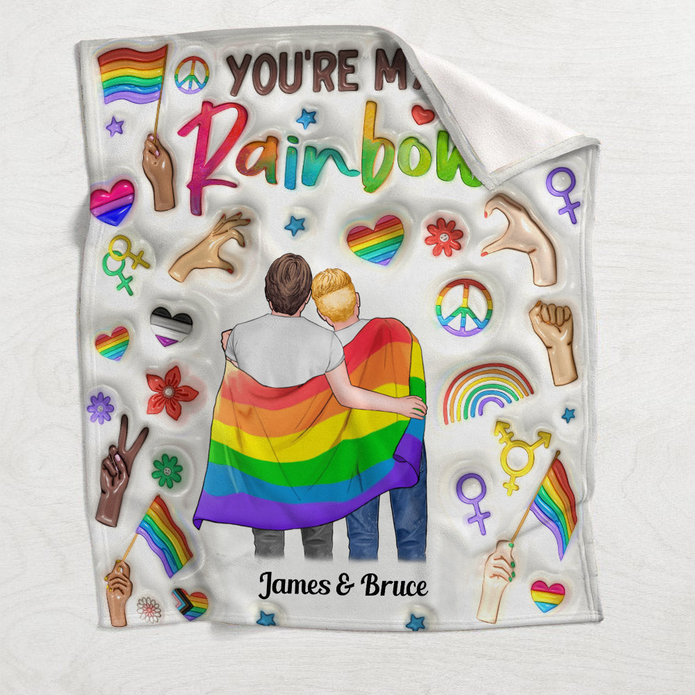 Du bist mein Regenbogen – Personalisierte LGBT-Unterstützungsdecke